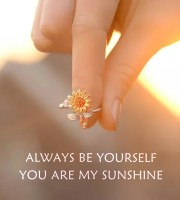 Sunflower Spinner Mood Ring
