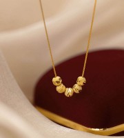 five blessed love transfer beads pendant women necklace with Gift box